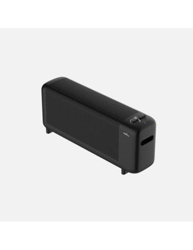 Radiador De Mica Pinsapo 1500w Negro 2pot Antivuelco Luz Ind.protecc.seg.termost.reg.29x65x16cm