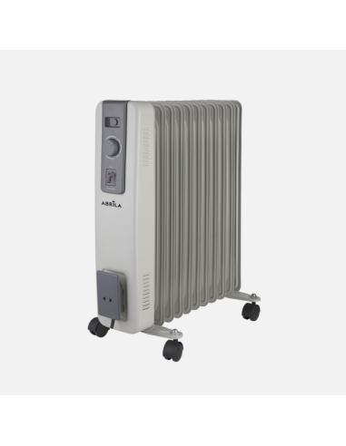 Radiador Aceite Acebuche 2500w Gris 3pot.11elementos, Antivuelco.termost.ajustsble.protección.seguridad 54,5x44x24cm