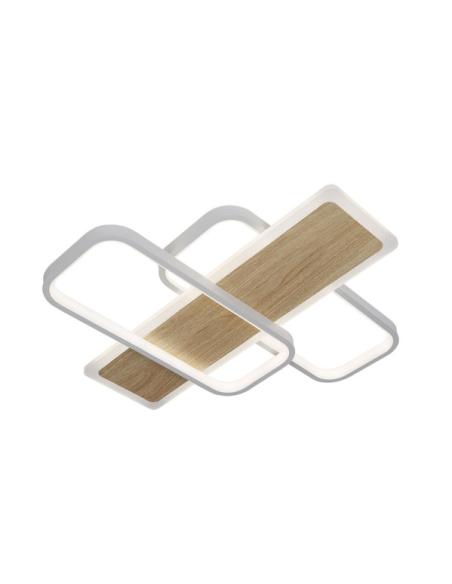 Plafon Forqueta 120w 3000-4000-6500k Blanco/haya 13200 Lm C/remoto,memoria Y Reg.intensidad 6x50,5x49,5cm