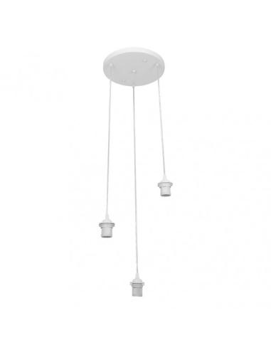 Armazon Plafon Nia 3xe27 Blanco Regx30x30cm