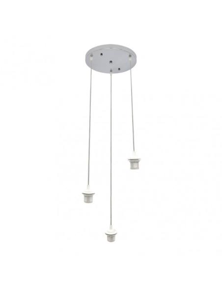 Armazon Plafon Nia 3xe27 Cromo Regx30x30cm
