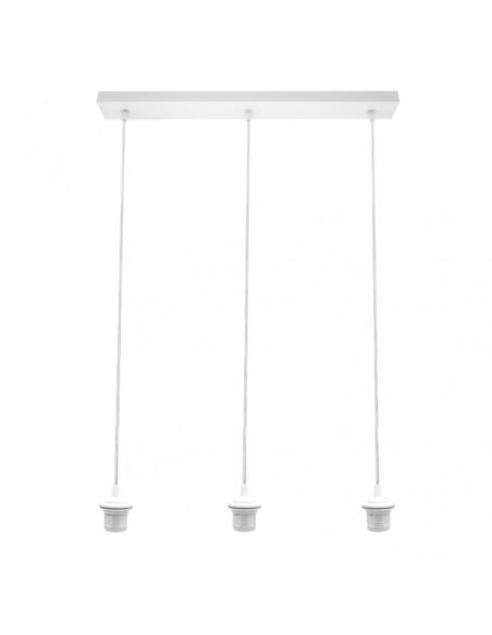 Armazon Regleta Nia 3xe27 Blanca Regx60x6cm