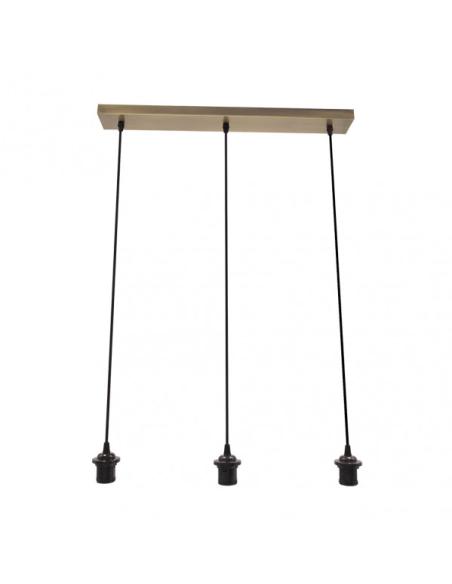 Armazon Regleta Nia 3xe27 Cuero Regx60x6cm