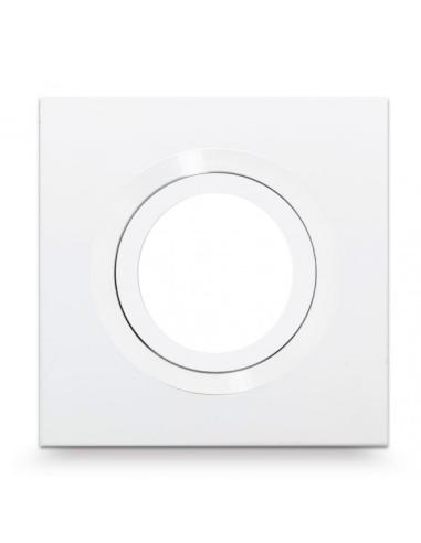 Empotrable Itaca Cuadr. 2,5x10x10 Cm Blanco/blanco Gu10 Corte 7 Cm