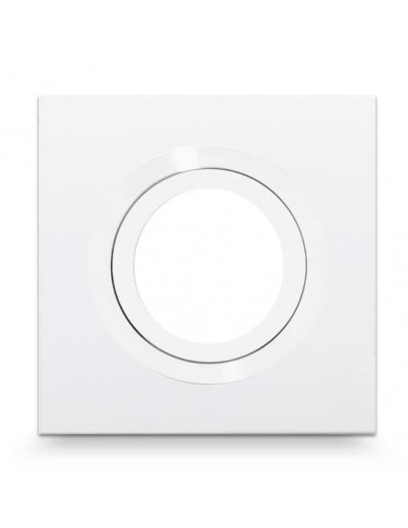 Empotrable Itaca Cuadr. 2,5x10x10 Cm Blanco/blanco Gu10 Corte 7 Cm