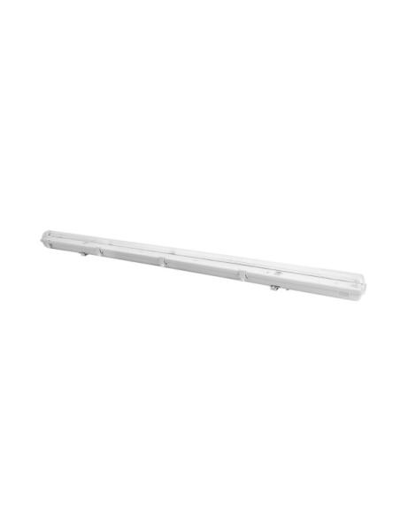Pantalla Estanca Basik Para Led 1xt8 150cm Ip65 Gris C/reflector Blanco 9,5x156x8,5cm