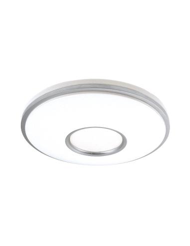 Plafon Perote 36w 3000-4000-6500k Blanco/Plata 3528lm 7,5x39x39cm C/remoto Y Reg.intensidad