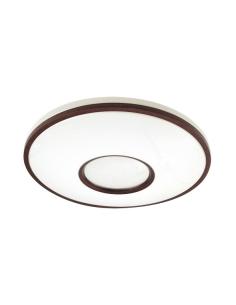 Plafon Perote 60w 3000-4000-6500k Blanco/Marron 5880lm 8x49x49cm C/remoto Y Reg.intensidad