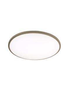 Plafon Eglon 36w 3000-4000-6500k Blanco/Cuero 3528lm 6,5x39x39cm C/remoto Y Reg.intensidad