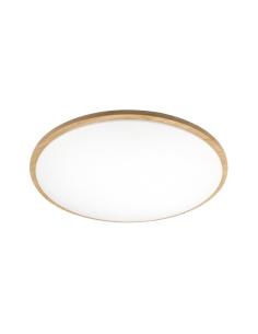 Plafon Eglon 60w 3000-4000-6500k Blanco/Madera 5880lm 8x49x49cm C/remoto Y Reg.intensidad