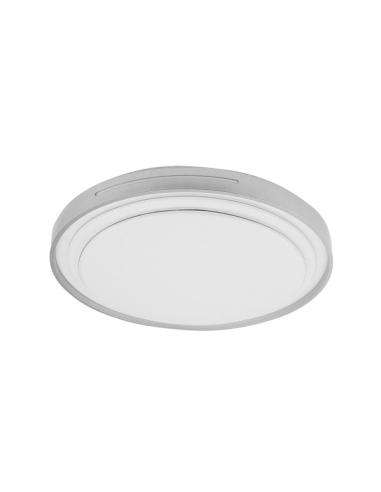 Plafon Argus 36w 3000-4000-6500k Blanco/Plata 3528lm 7,5x39x39cm C/remoto Y Reg.intensidad