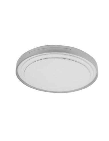Plafon Argus 60w 3000-4000-6500k Blanco/Plata 5880lm 8x49x49cm C/remoto Y Reg.intensidad