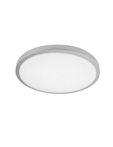 Plafon Kirat 60w 3000-4000-6500k Blanco/Plata 5880lm 8x49x49cm C/remoto Y Reg.intensidad