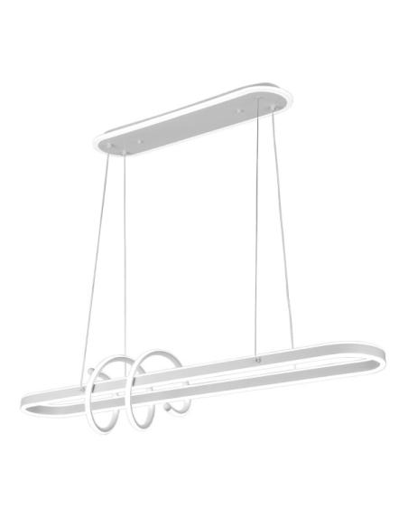 Colgante Paper Blanc 185w 3000-4000-6000k 16380lm C/luz Ambiente Remoto Y Reg.intensidad Regx100x19cm