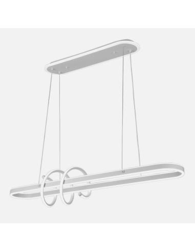 Colgante Paper Blanc 185w 3000-4000-6000k 16380lm C/luz Ambiente Remoto Y Reg.intensidad Regx100x19cm