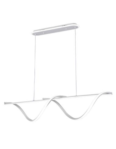 Colgante House Blanco 125w 3000-4000-6000k 5694lm C/luz Ambiente Remoto Y Reg.intensidad Regx110x15cm