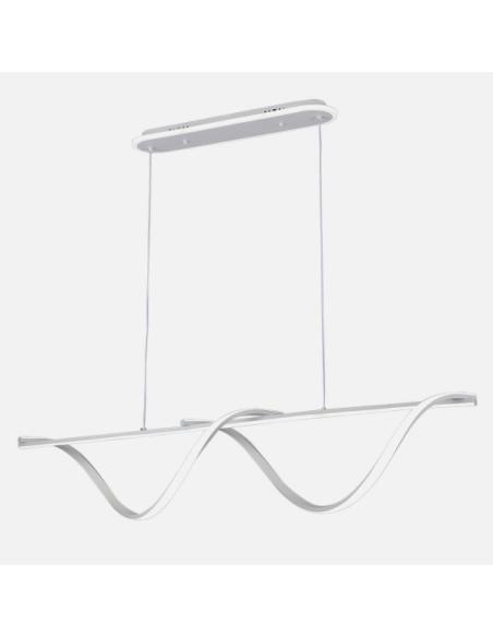 Colgante House Blanco 125w 3000-4000-6000k 5694lm C/luz Ambiente Remoto Y Reg.intensidad Regx110x15cm