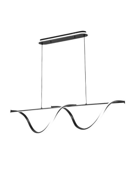Colgante House Negro 125w 3000-4000-6000k 5694lm C/luz Ambiente Remoto Y Reg.intensidad Regx110x15cm