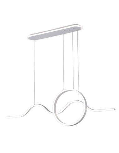 Colgante Year Blanco 177w 3000-4000-6000k 15756lm C/luz Ambiente Remoto Y Reg.intensidad Regx120x15cm