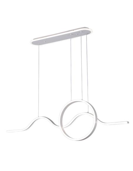 Colgante Year Blanco 177w 3000-4000-6000k 15756lm C/luz Ambiente Remoto Y Reg.intensidad Regx120x15cm