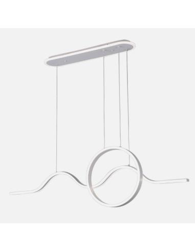 Colgante Year Blanco 177w 3000-4000-6000k 15756lm C/luz Ambiente Remoto Y Reg.intensidad Regx120x15cm