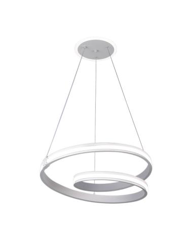 Colgante Luster Blan 129w 3000-4000-6000k 10920lm C/luz Ambiente Remoto Y Reg.intensidad Regx54x54cm