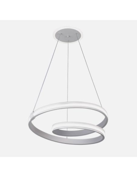 Colgante Luster Blan 129w 3000-4000-6000k 10920lm C/luz Ambiente Remoto Y Reg.intensidad Regx54x54cm
