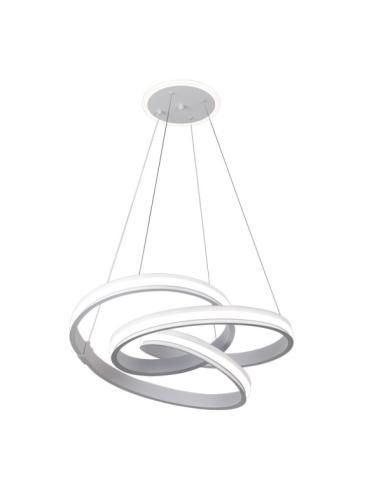 Colgante Free Blanco 161w 3000-4000-6000k 13416lm C/luz Ambiente Remoto Y Reg.intensidad Regx55x55cm