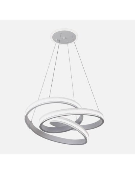 Colgante Free Blanco 161w 3000-4000-6000k 13416lm C/luz Ambiente Remoto Y Reg.intensidad Regx55x55cm