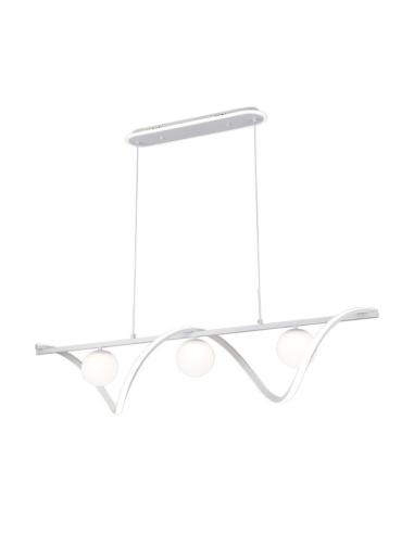 Colgante Century Blanco 151w 3000-4000-6000k 12590lm C/luz Ambiente, Remoto, Reg.intensidad Regx120x26cm