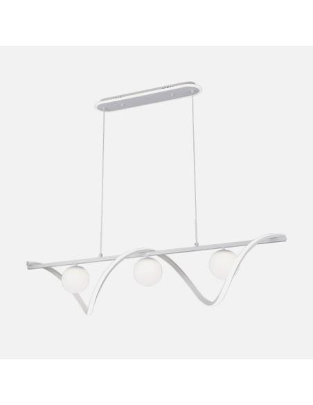 Colgante Century Blanco 151w 3000-4000-6000k 12590lm C/luz Ambiente, Remoto, Reg.intensidad Regx120x26cm
