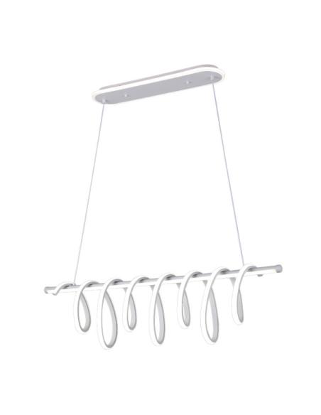 Colgante Premium Blanco 157w 3000-4000-6000k 13884lm C/luz Ambiente Remoto Y Reg.intensidad Regx90x26cm