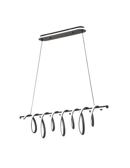 Colgante Premium Negro 157w 3000-4000-6000k 13884lm C/luz Ambiente Remoto Y Reg.intensidad Regx90x26cm