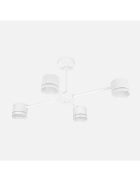 Lampara Ortiga 4 X Gx53 Blanca 36w 3200lm Bombillas Incluidas 30x65x43cm