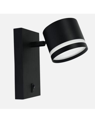 Aplique Ortiga 1 X Gx53 Negro 9w 800lm Orientable Bombilla Incluida 16x8,3x15,5cm