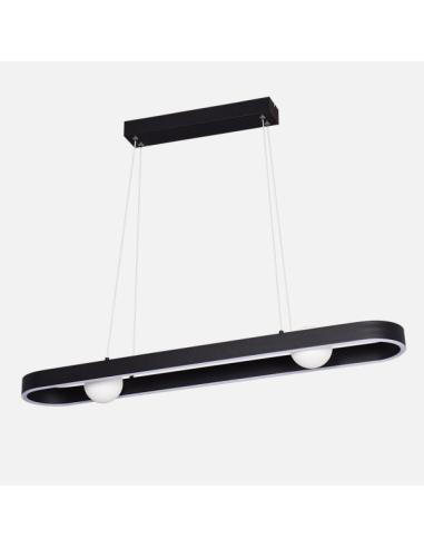 Colgante Fermoselle 24w+6w 4000k Negro Regx87,5x15 Cm 2550lm