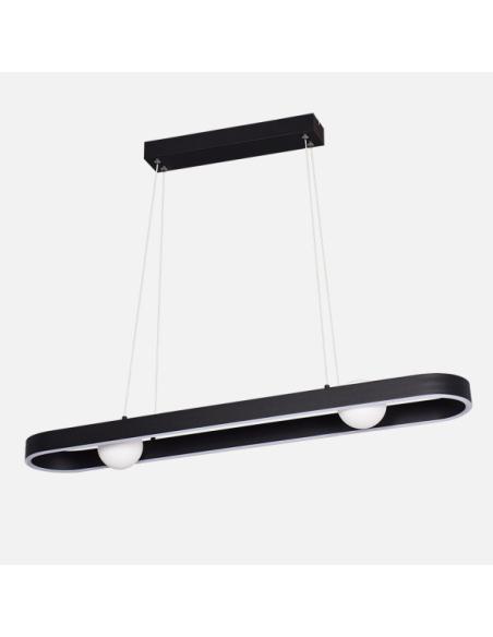Colgante Fermoselle 24w+6w 4000k Negro Regx87,5x15 Cm 2550lm
