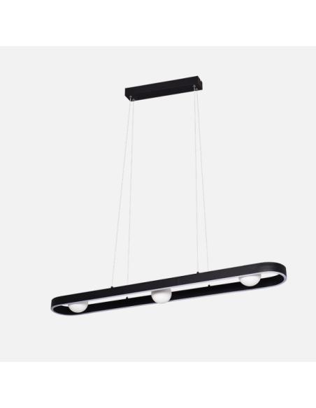 Colgante Fermoselle 26w+9w 4000k Negro Regx107,5x15cm 2975lm