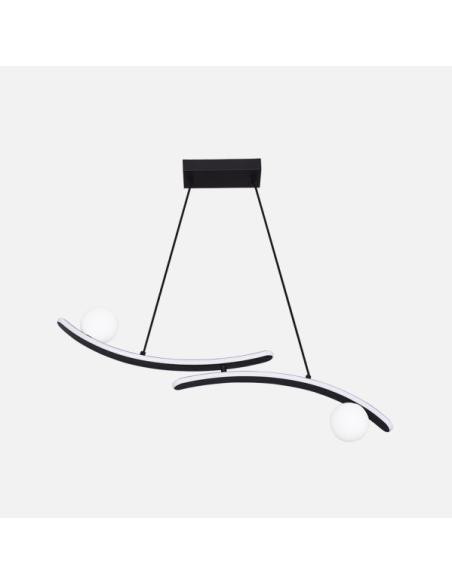 Colgante Fermoselle 24w+6w 4000k Negro Regx82x9 Cm 2550lm